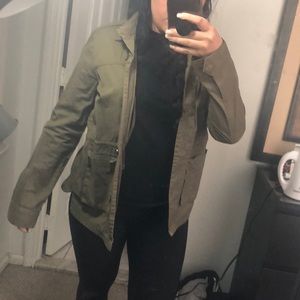 Green utility jacket